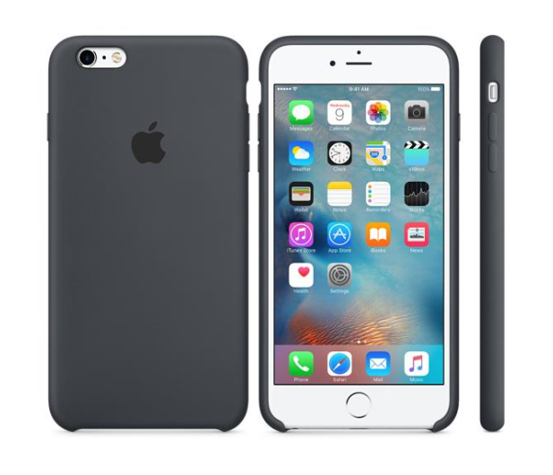 APPLE iPhone 6s Plus Silicone Case Charcoal Gray MKXJ2ZM/A - 259483 - zdjęcie